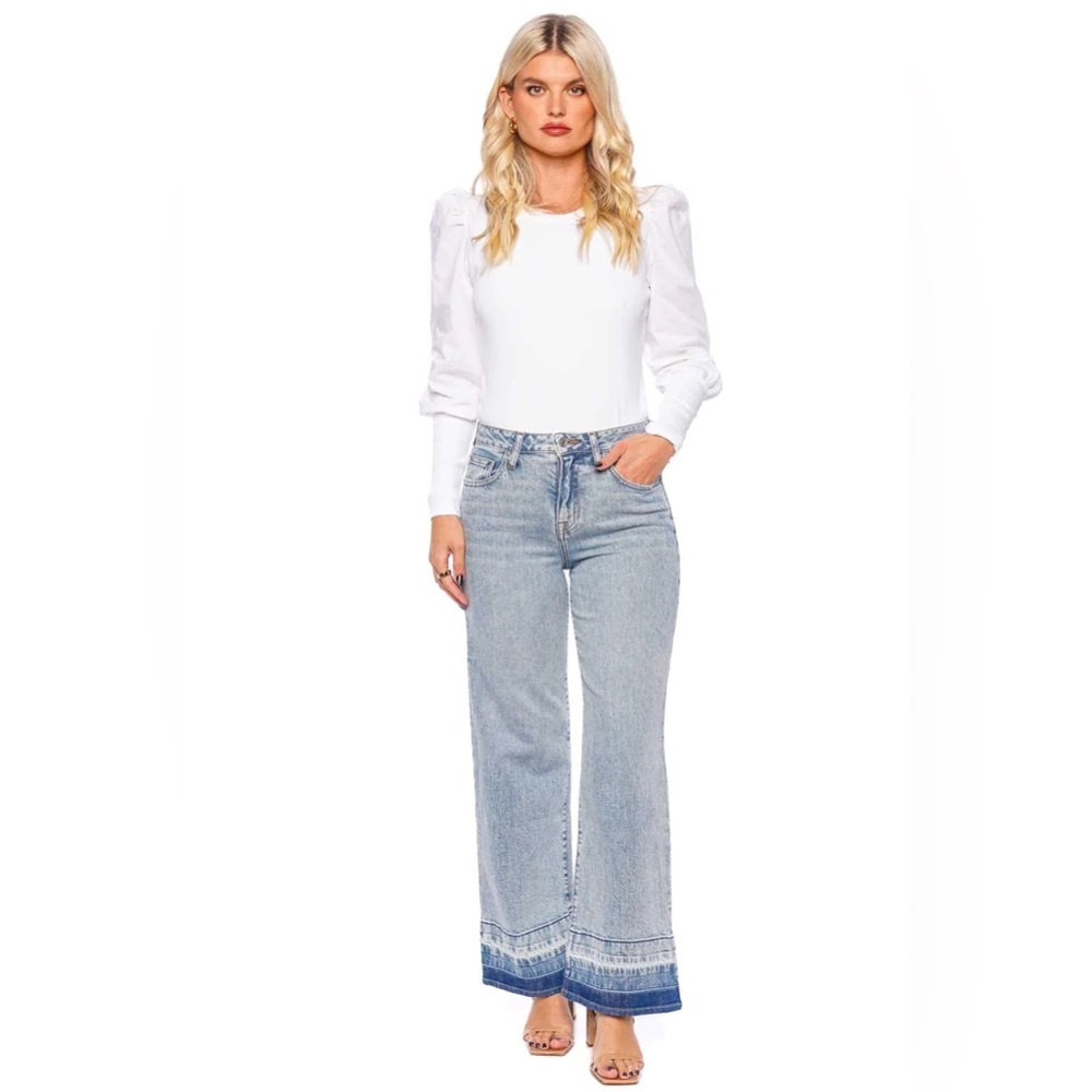 SIMKHAI Jude Crop Wide Leg Jeans in Santa Monica multiple sizes - Picture 4 of 10